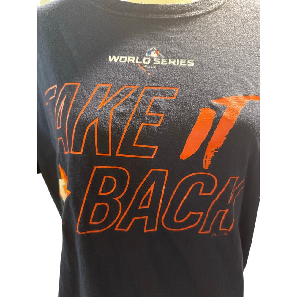 Majestic Houston Astros 2019 World Series "Take It Back" Graphic Tee, Large